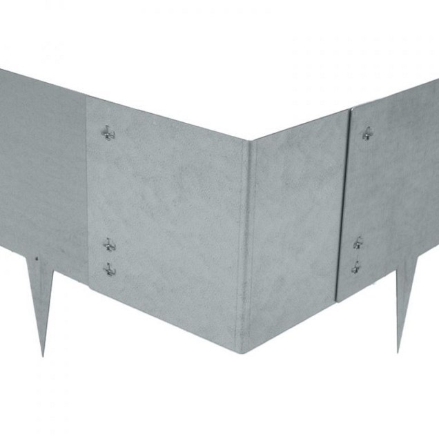 Multi-Edge Metal hoekstuk verzinkt 17,5x17,5 cm. ~