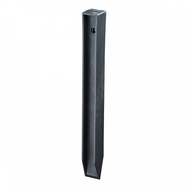 Recy-Pic H-profiel piket 3.5x3.5x38 cm grijs (6 stuks) ~