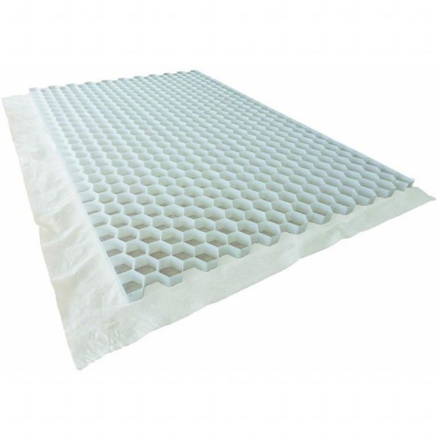 Granusolid HDPE wit 120x80x3,9 cm. ~
