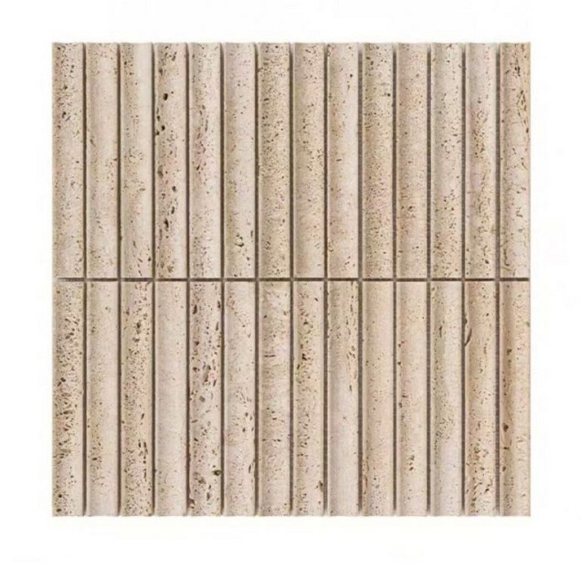 Mosaic Travertine Curve 30x30 cm. ~