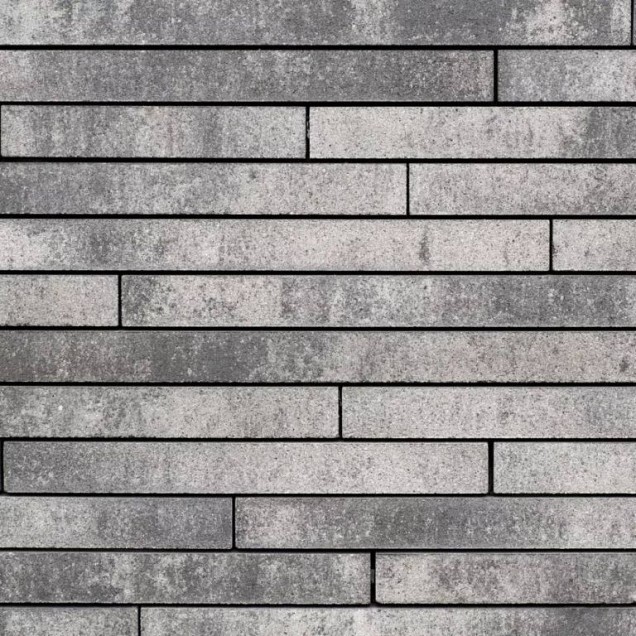 Panorama steenstrip 60x2x4 cm. Dusk Grey intense gezaagd ~