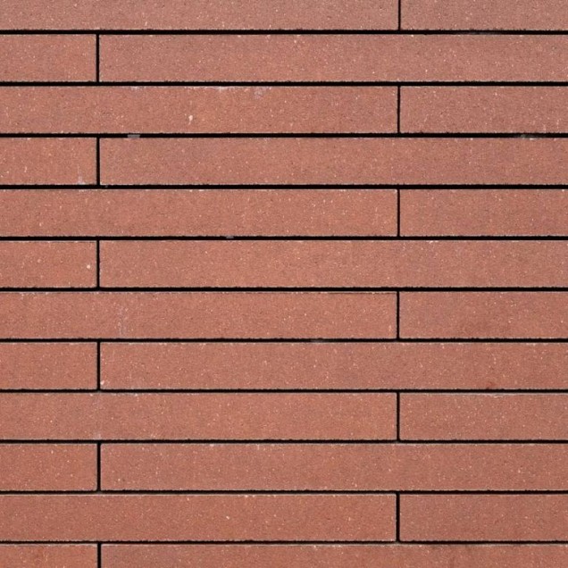 Panorama steenstrip 60x2x4 cm. Tuscan Red intense gezaagd ~