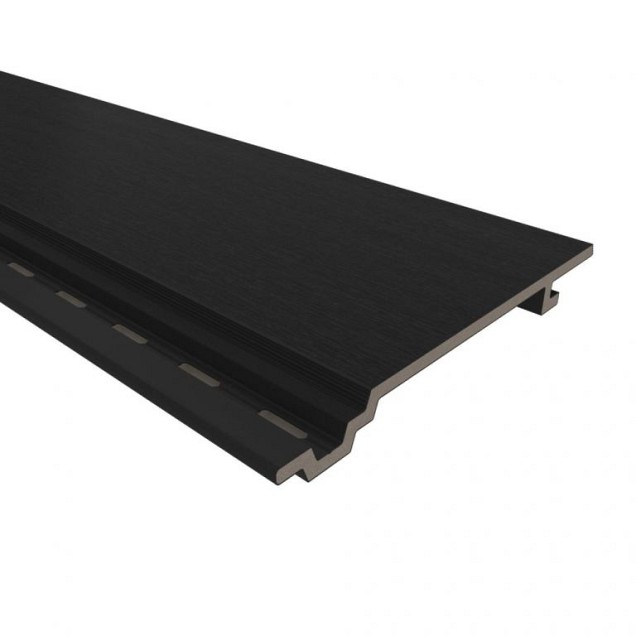 NTW HKC wand vlak 1,9x18,8x300 cm. (wb 153 mm) Ebony zwart ~