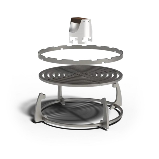 Cooking foob bumper staal 43,4x43,4x2,8 cm. ~