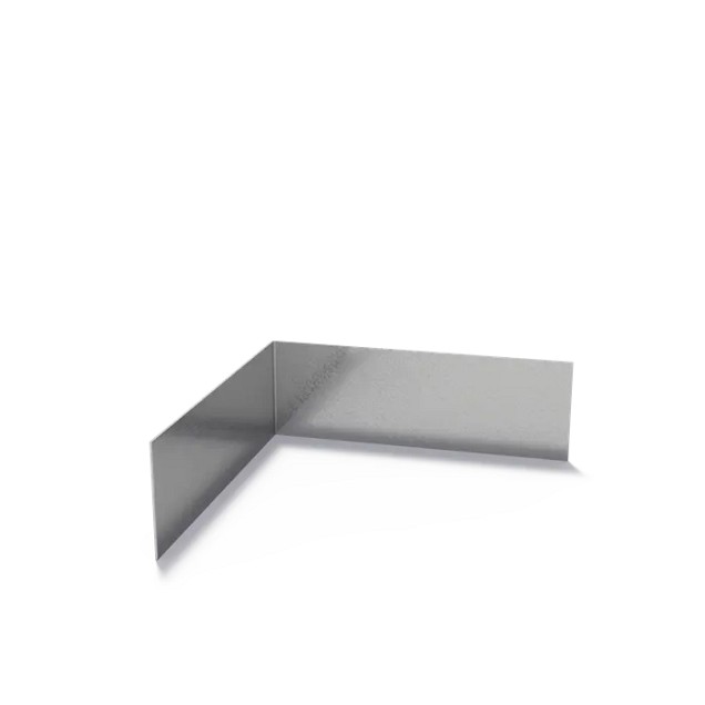 Stalen kantopsluiting (verzinkt) recht 30/30x10 cm. (2 mm.) binnenhoek ~