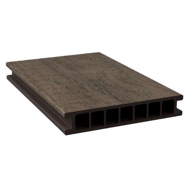 Dual Straight holle plank Reclaimed Oak 400x16,2x2,8 cm. ~