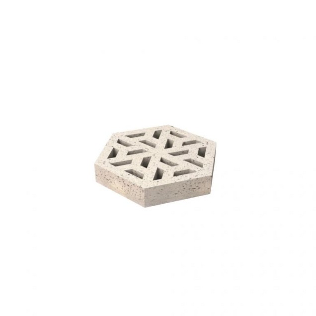Schellevis Oudhollands eco creme 37,5x37,5x7 cm. ~