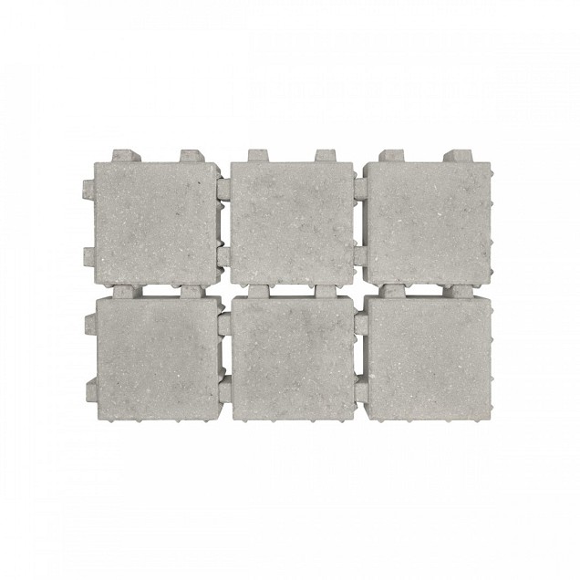 Ongetrommelde klinker velling 20x20x6 Grijs waterpasserend ~
