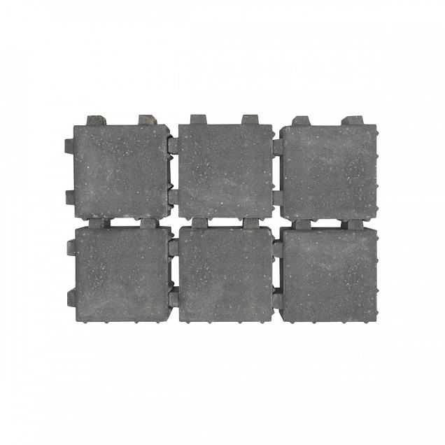 Ongetrommelde klinker velling 20x20x6 Zwart waterpasserend ~