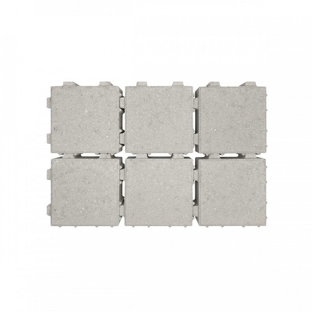 Kleine voeg ongetrommelde velling 20x20x8 Grijs Waterpass ~