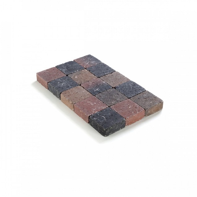Kassei getrommeld 15x15x6 Herfstkleur ~