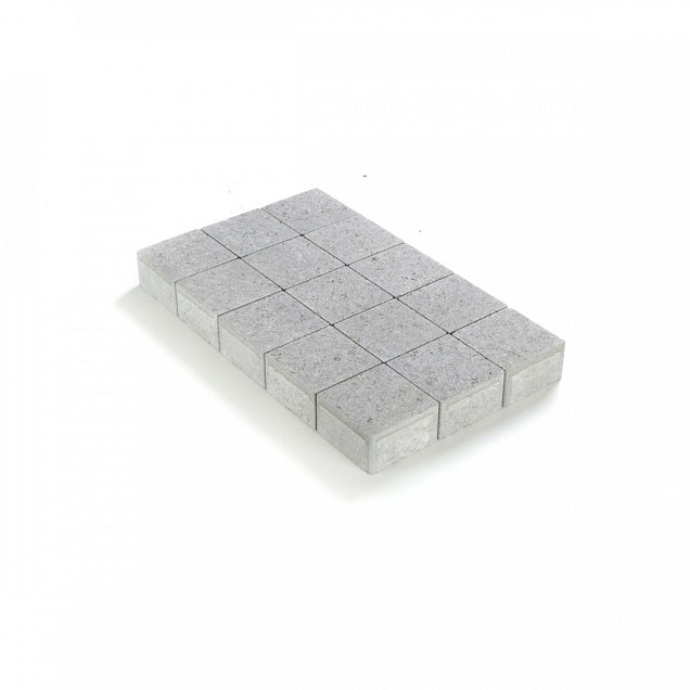 Kassei in-Line Trommeling15x15x8 Grijs - Benor ~