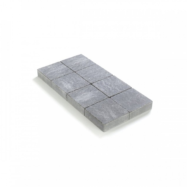Kassei in-Line getrommeld 20x20x6 Muisgrijs ~