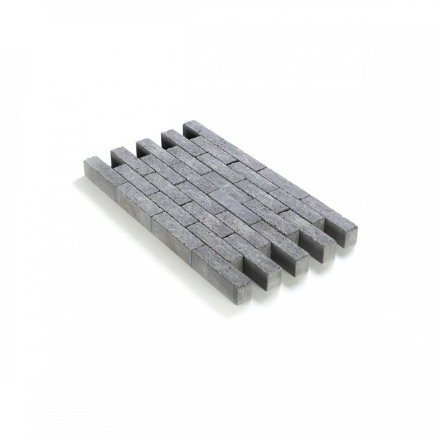 Getrommelde klinker waalformaat in-Line 20x5x6 Muisgrijs ~