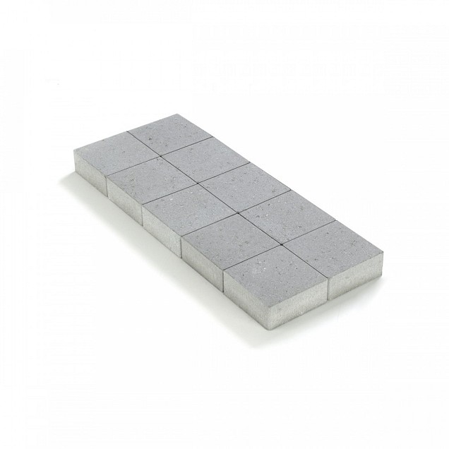 Ongetrommelde klinker zonder velling 20x20x6 Grijs ~