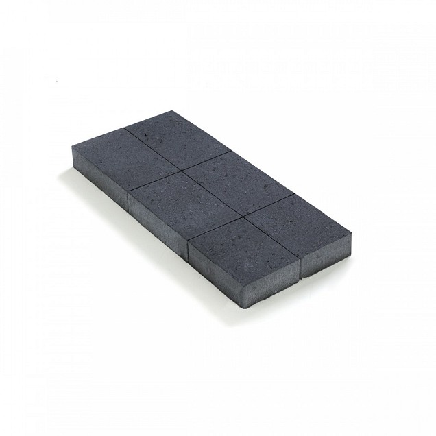 Ongetrommelde klinker zonder velling 20x30x6 Zwart ~