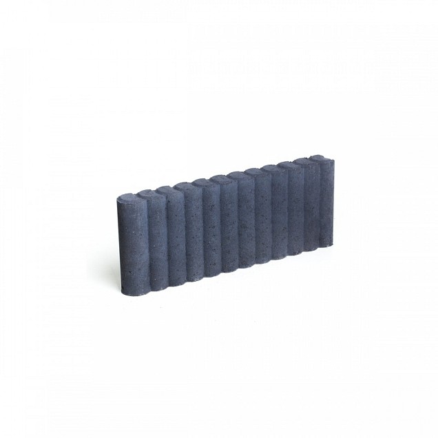 Palissade opsluitband 50x20x6 rond Zwart ~