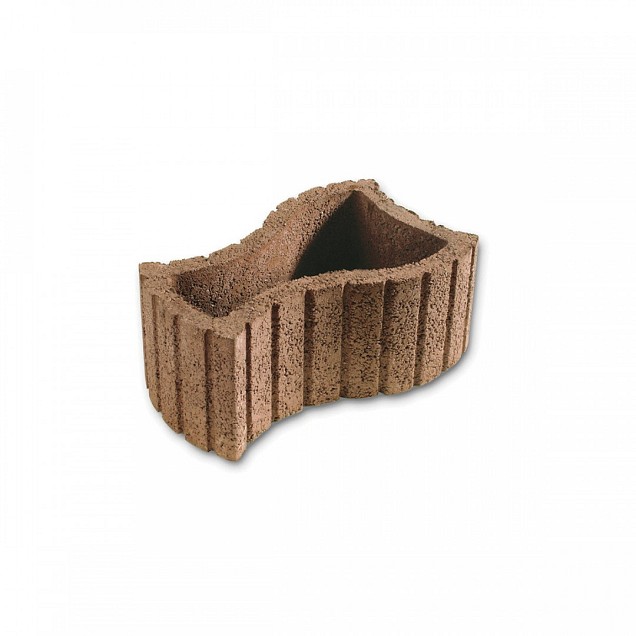 Bloembak beton Cinthia Bruin 58.3/35/25 cm ~