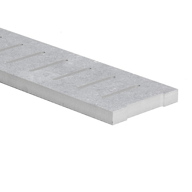 Keramisch rooster 50x13.3 cm dikte 20 mm met verticale gleuven ~