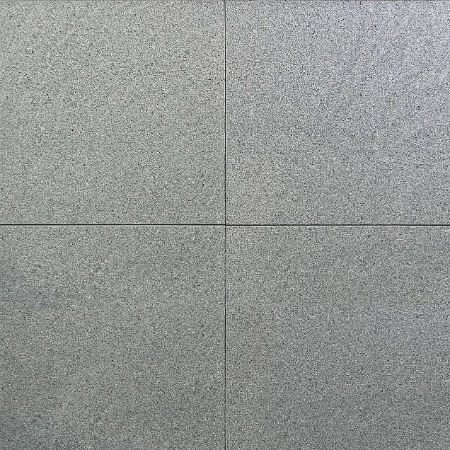 Donker grijs graniet G654 gevlamd 40x40x3 cm. ~