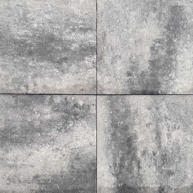 Betontegel antraciet-grijs 60x60x4 cm. ~