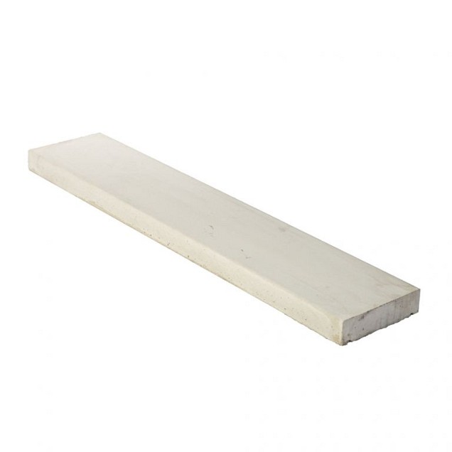 Muurafdekband vlak glad grijs 100x15x5 cm. ~
