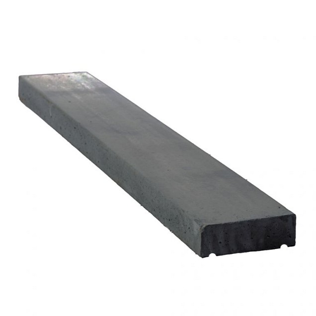Muurafdekband vlak glad zwart 100x15x5 cm. ~