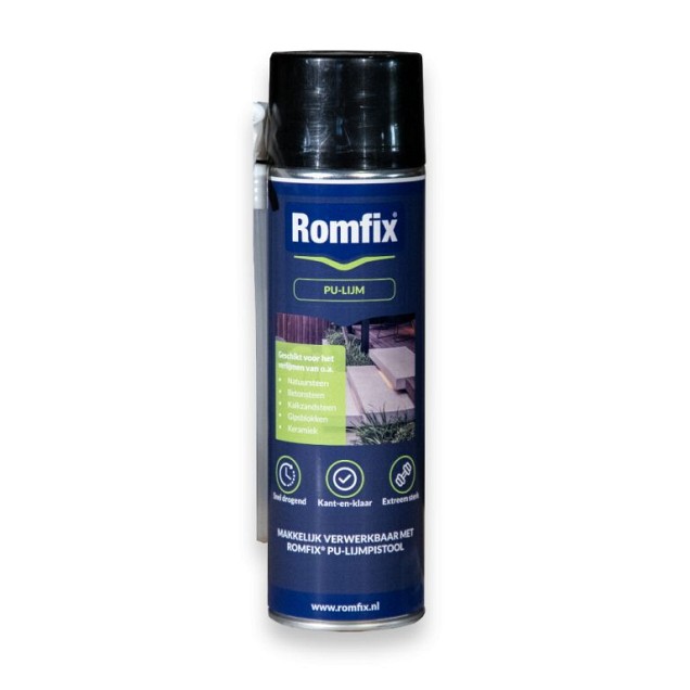 Romfix PU lijm 500 ml Spuitbus