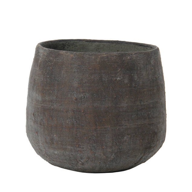 Pottery Pots plantenbak Lani L Wabi Choco (øxh) 47x41 cm. ~