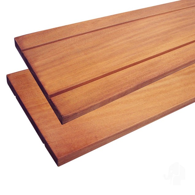 Keruing schuttingplank 16x145x1800mm V-groef ~