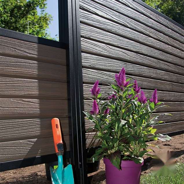 Elephant onder- en boven regel Modular-Rhombus alu 20x41x1800mm 2 stuks antraciet gepoedercoat 2x4.1x cm ~