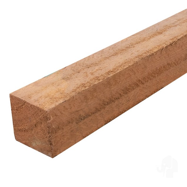 Guariuba paal gezaagd gepunt 70x70x3000 mm bc~