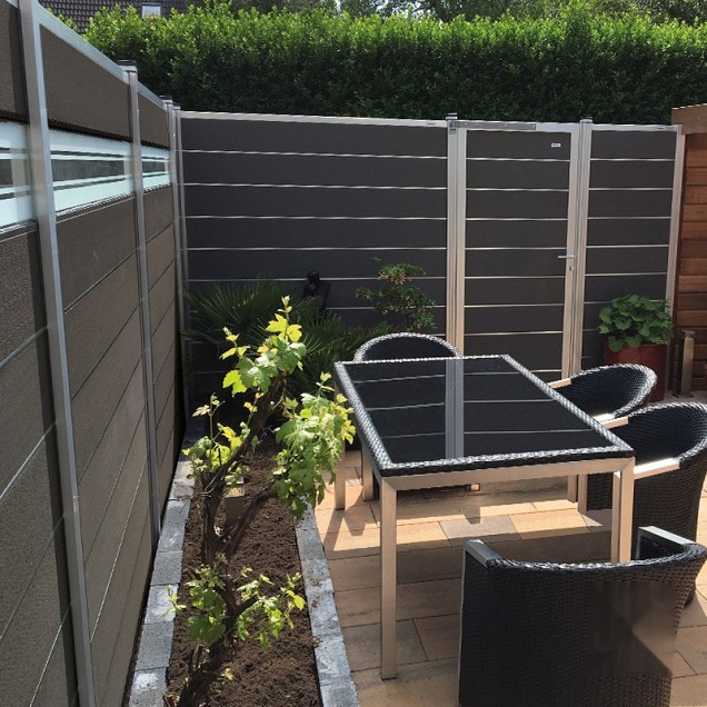 Elephant deco lamel Modular Evo hardglas antraciet ~