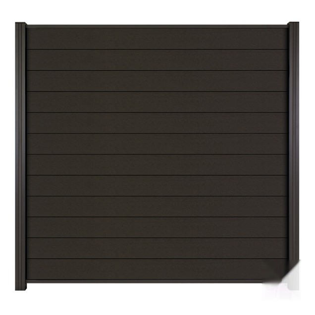 WPC Antraciet Composiet schuttingdelen 2x14x180cm (per 2 st. verpakt/geprijsd!) ~
