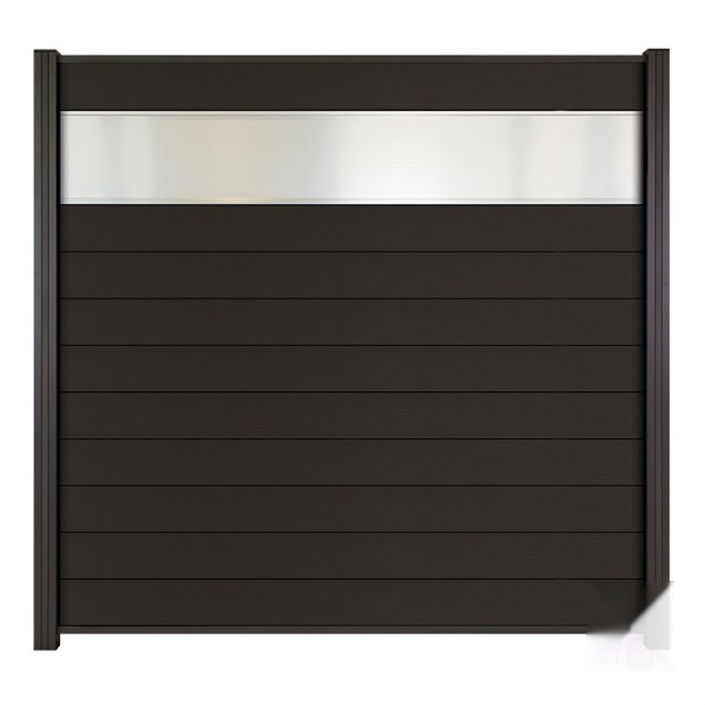 Aluminium lamel "Mix&Match" 20x141x1800mm [antraciet gepoedercoat] 2 stuks in krimpfolie bc ~