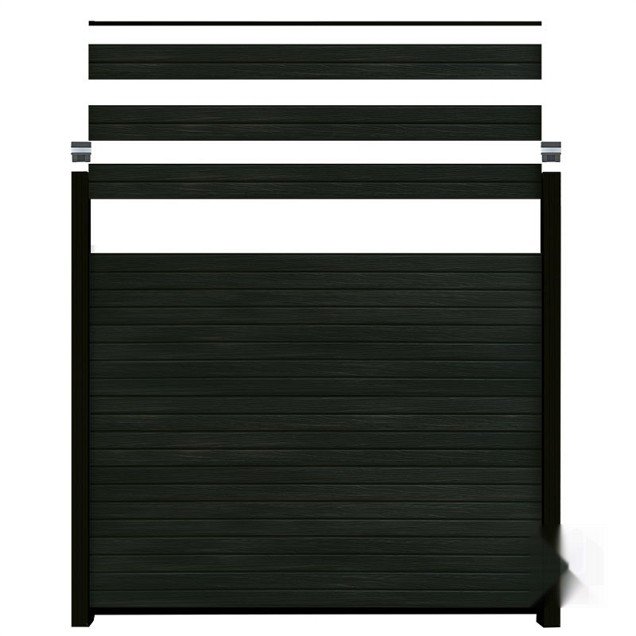 WPC-zwart FSC lamel "Modular-Rhombus Nero20x141x1800mm 6st/set in krimpfolie bc ~