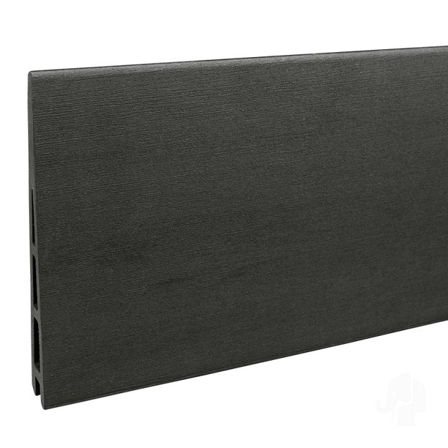 WPC-antraciet FSC lamel zweeds rabat 6,5/20x140(151)x1800mm 2st/set in krimpfolie bc ~