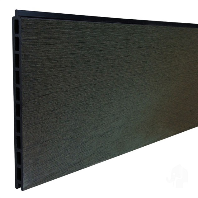 WPC-antraciet FSC lamel "Mix&Match" 20x423x1800mm 2st/set in krimpfolie bc ~
