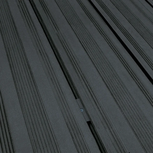 Polymer-antraciet clips (tbv WPC) 100 stuks in emmer bc ~