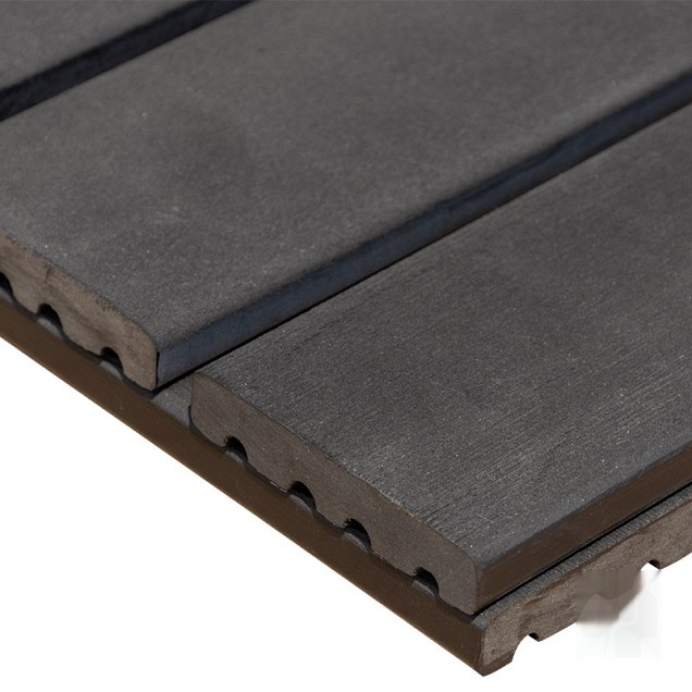 WPC-antraciet FSC tuintegel 14/5L 12mm 24x1000x1000mm glad bc > ~