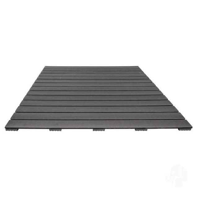 WPC-antraciet FSC tuintegel 14/5L 12mm 24x1000x1000mm glad bc > ~