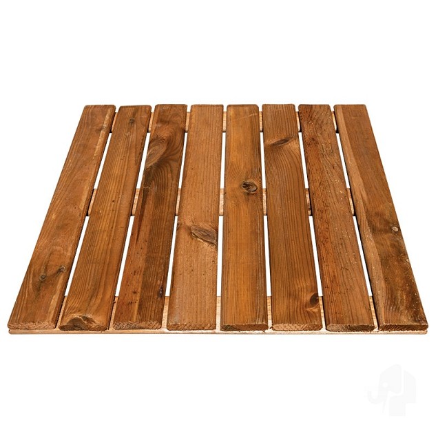 Grenen FSC tuintegel 8/3L 11mm 22x500x500mm glad [bruin geimpregneerd] bc ~