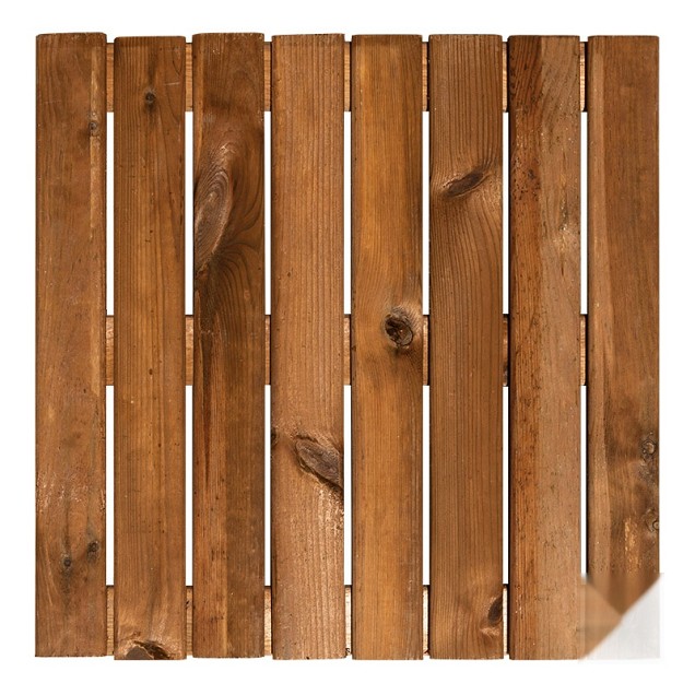 Grenen FSC tuintegel 8/3L 11mm 22x500x500mm glad [bruin geimpregneerd] bc ~