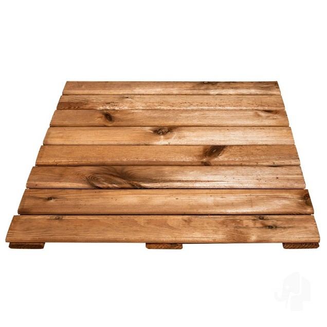 Grenen FSC tuintegel 8/3L 11mm 22x500x500mm glad [bruin geimpregneerd] bc ~