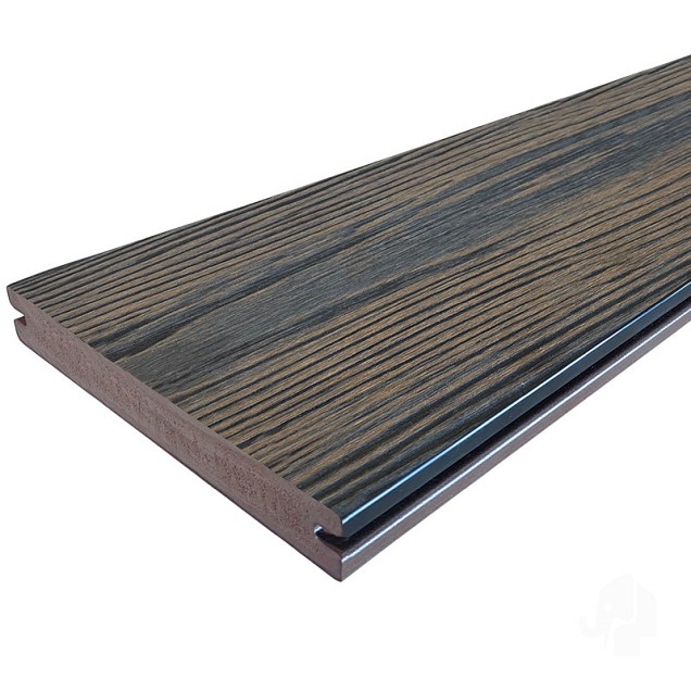 Eva-Last Driftwood Dark FSC Apex decking clip 24x190x5000mm houtnerf bc ~