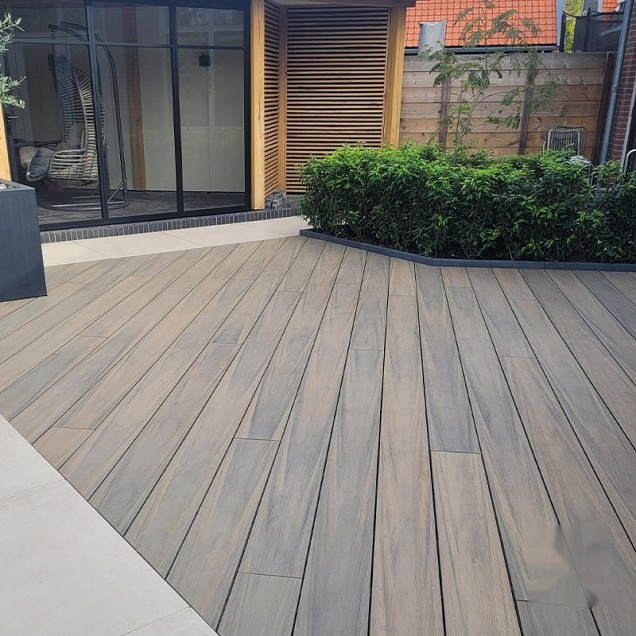 Eva-Last Driftwood Dark FSC Apex decking clip 24x190x3000mm houtnerf bc ~