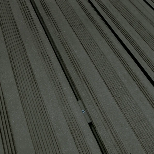 WPC-antraciet FSC decking clip 21x145x2250mm semi-ribbel/glad 4st/s ~
