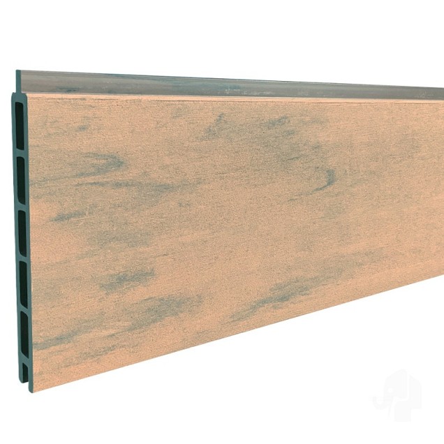 WPC-duo-bruin FSC lamel "Mix&Match" 20x141x1800mm 2st/set in krimpfolie bc ~