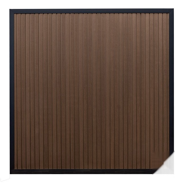 Elephant schutting Stripes houtcomposiet 180x180 cm Natural Dark Brown ~