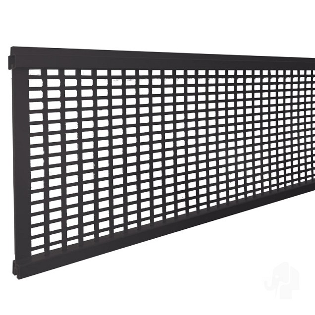 Aluminium antraciet lamel deco "Mix&Match" 20x256x1800mm rooster in krimpfolie ~